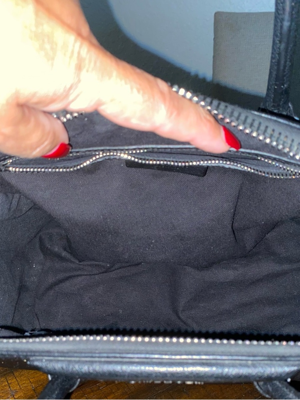 Givenchy Black Leather Satchel with Shoulder Strap - Picture 9 of 15
